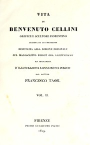 Cover of: Vita di Benvenuto Cellini by Benvenuto Cellini