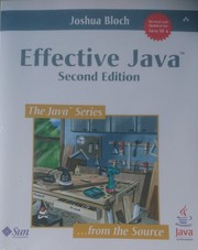 Cover of: Effective Java by Joshua Bloch
