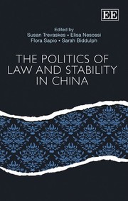 Cover of: The Politics of Law and Stability in China by 