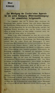 Cover of: Mittheilungen aus dem Hamburger Medico-mechanischen Institut (Ad. Gramcko & Sohn) ... vom Jahre 1891 by Karl Hasebroek, Karl Hasebroek