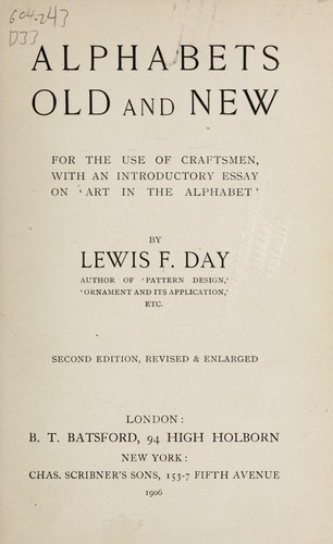 Alphabets old and new by Lewis Foreman Day