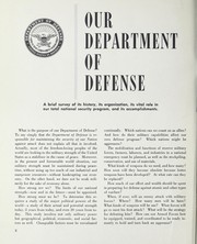 Cover of: Our Department of Defense: a brief survey of its history, its organization, its vital role in our total national security program, and its accomplishments