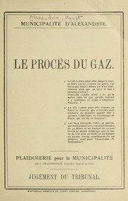 Cover of: Le proce  s du gaz ...