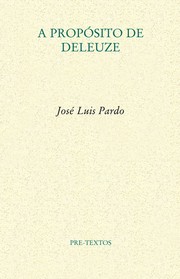 Cover of: A propósito de Deleuze