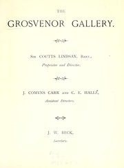 Cover of: Exhibition of the works of Sir John E. Millais, Bt., R.A.: the Grosvenor Gallery, London, 1886