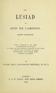 Cover of: The Lusiad of Luis de Camoens by Luís de Camões