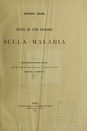 Cover of: Studi di uno zoologo sulla malaria