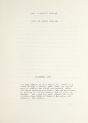 Initial housing element, Fountain, North Carolina by North Carolina. Department of Natural Resources and Community Development