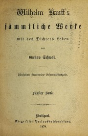 Cover of: Wilhelm Hauff's sa mmtliche werke