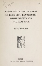 Cover of: Kunst und Kunstgewerbe am Ende des neunzehnten Jahrhunderts