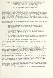 Cover of: Policy of the Secretary of Agriculture for the administration of the Watershed protection and flood prevention act (P.L. 566, 83d Cong.; 68 Stat. 666), as amended by the act of August 7, 1956 (P.L. 1018, 84th Cong.; 70 Stat. 1088)