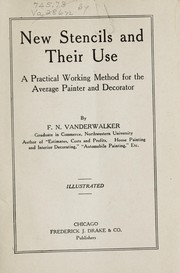 Cover of: New stencils and their use: a practical working method for the average painter and decorator
