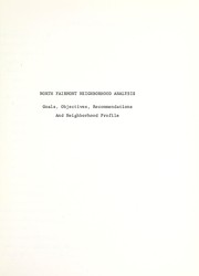 Neighborhood analysis, North Fairmont, 1977 by Fairmont (N.C.). Planning Department