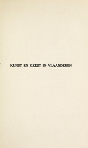 Cover of: Kunst en geest in Vlaanderen: eerste bundel opstellen
