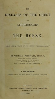 Cover of: Hippopathology, a systematic treatise on the disorders and lamenesses of the horse by William Percivall
