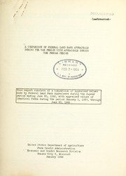 Cover of: A comparison of Federal land bank appraisals during the war period with appraisals during the prewar period