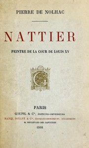 Cover of: Nattier by Pierre de Nolhac