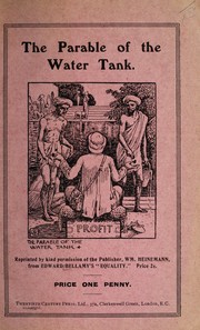 Cover of: The parable of the water tank by Edward Bellamy