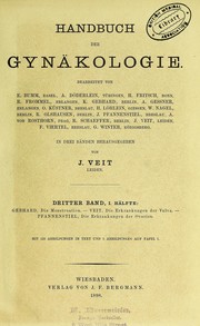 Cover of: Handbuch der Gyn©Þkologie