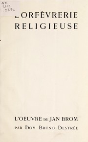 Cover of: L'Orfèvrerie religieuse