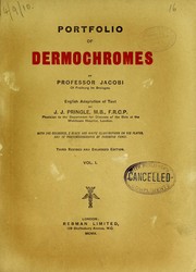 Cover of: Portfolio of dermachromes by Eduard Jacobi