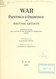 War paintings & drawings by British artists by Great Britain. Ministry of Information.