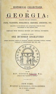 Cover of: Historical collections of Georgia by White, George