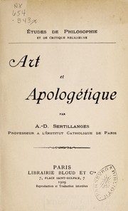 Cover of: Art et apologétique
