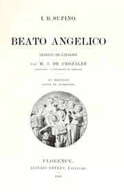 Cover of: Beato Angelico by I. B. Supino