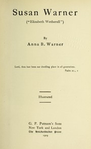 Susan Warner by Anna Bartlett Warner