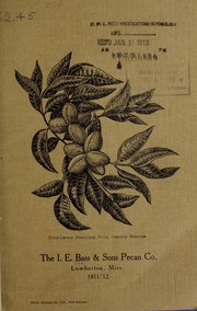 Cover of: The pecan tree: how to buy it, how to plant it, how to grow it, where to grow it, the profit in it
