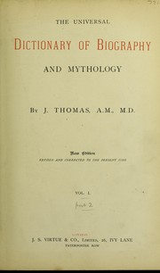 Cover of: The universal dictionary of biography and mythology