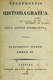 Cover of: Xenophontis Historia graeca