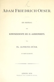 Adam Friedrich Oeser by Alphons Emil Friedrich Dürr