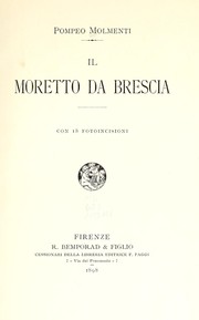 Cover of: Il Moretto da Brescia