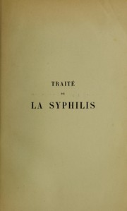 Cover of: Trait©♭ de la syphilis