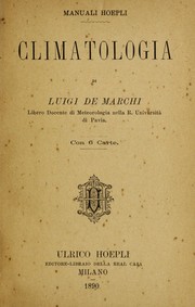 Cover of: Climatologia