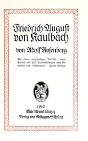 Cover of: Friedrich August von Kaulbach