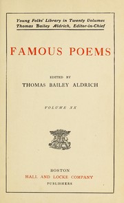 Cover of: Famous poems
