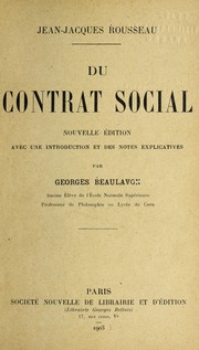Cover of: Du contrat social