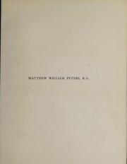 Cover of: Matthew William Peters, R.A. by Manners, Victoria Lady