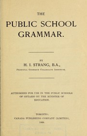 Cover of: The public school grammar