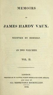 Cover of: Memoirs of James Hardy Vaux by James Hardy Vaux