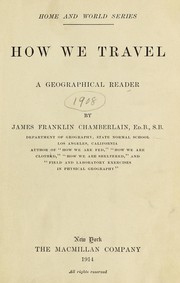 Cover of: How we travel: a geographical reader...