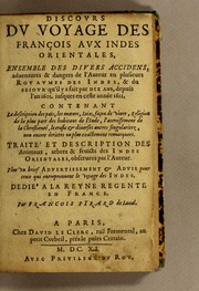 Cover of: Discours du voyage des François aux Indes orientales by François Pyrard