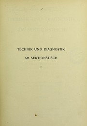 Cover of: Technik und Diagnostik am Sektionstisch