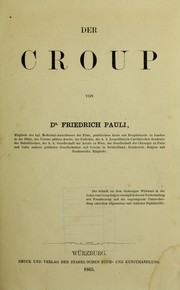 Cover of: Der Croup