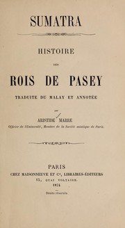 Cover of: Sumatra: histoire des rois de Pasey