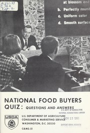 Cover of: National food buyers quiz: questions and answers