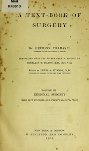 Cover of: A text-book of surgery